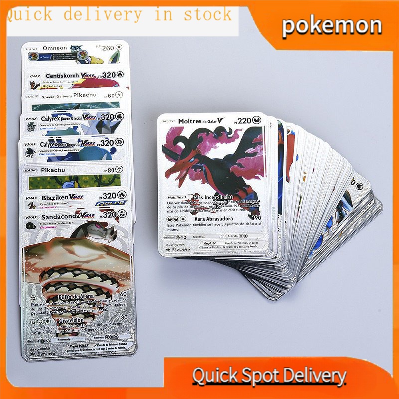 ✨✨Bộ Thẻ Bài Pokemon Màu Vàng / Bạc / Đen Dành Cho Trẻ Em