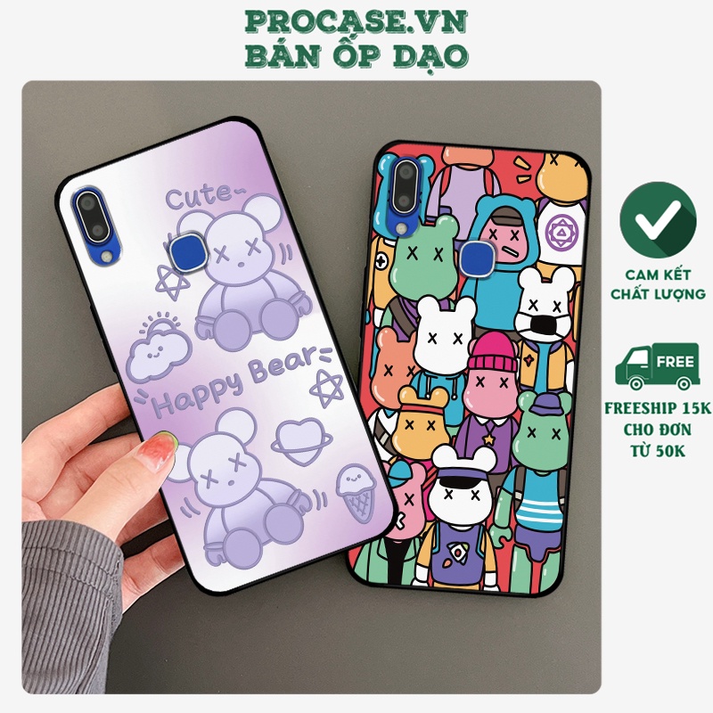 Ốp lưng Vivo Y91 / Y91c / Vivo Y93 / Vivo Y95 in hình bearbrick, kwas cute, dễ thương. ốp chống sốc bền đẹp