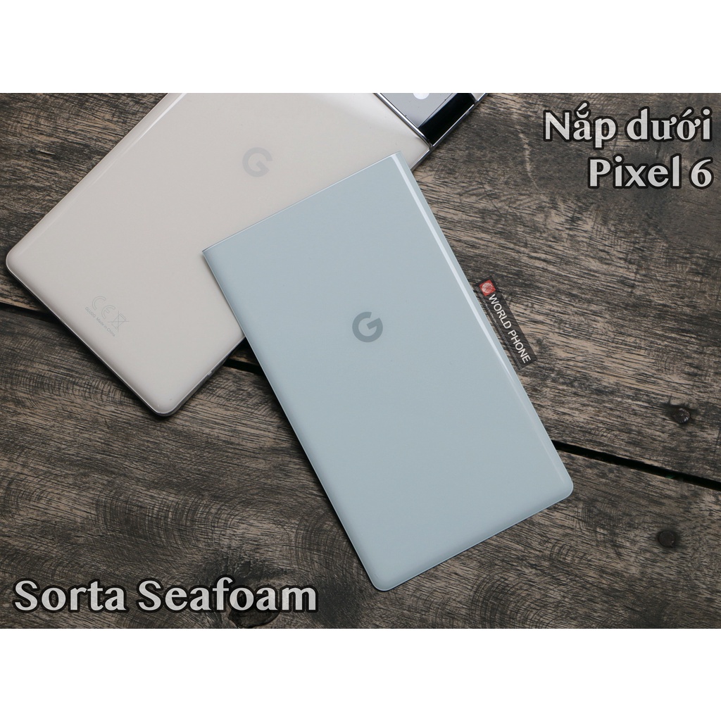 Nắp lưng dưới GG Google Pixel 6 , 6 Pro kèm keo dán lưng