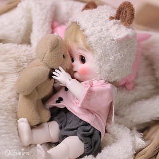 Búp bê bjd 1 / 8 mặt tròn dễ thương