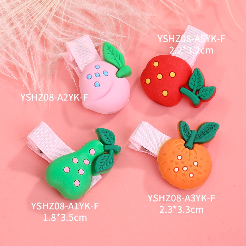 Bộ Kẹp Tóc Hình Trái Cây Thời Trang Hàn Quốc Cho Bé Gái