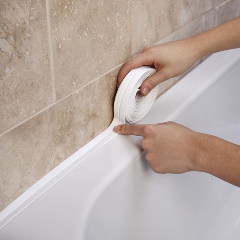 Băng Keo PVC Tự Dính Chống Thấm Nước Dán Viền Bồn Rửa / Nhà Bếp / Phòng Tắm