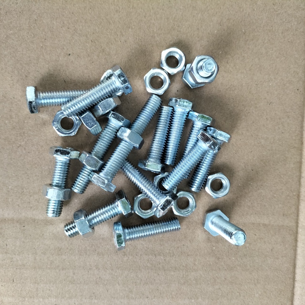 (10 Bộ) bu lông- ecu M6 có vòng đệm