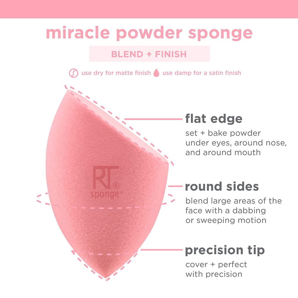 Set 3 Mút Trang Điểm Real Techniques Ultimate Makeup Sponge Blending And Setting Trio
