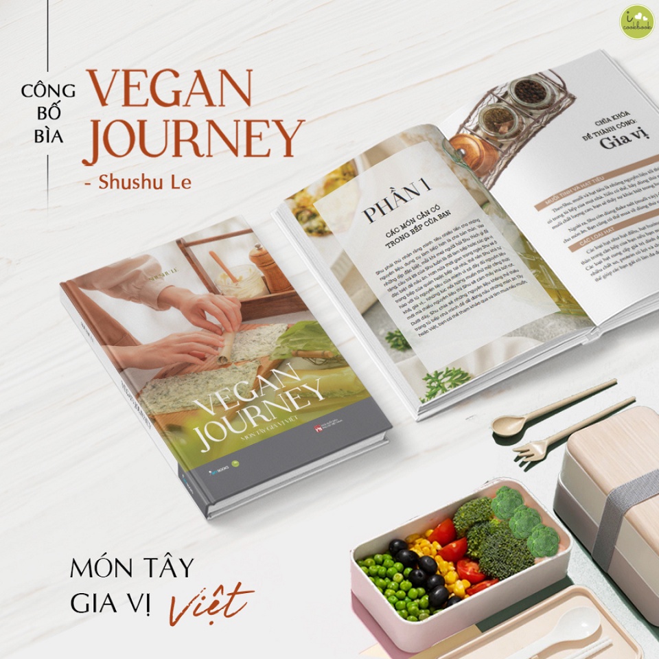 Sách - Vegan Journey - Món Tây Gia Vị Việt