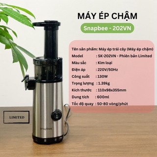 MÁY ÉP CHẬM MINI (202-VN) - SNAPBEE Xám (Limited)