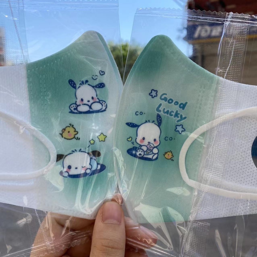 Cá Tuyết 10 Chiếc Hoạt Hình Kid Khẩu Trang Pacha Chó Mặt Nạ Độc Lập Đóng Gói 3d Mặt Nạ Dành Cho Bé 3-12 Tuổi 3 Lớp Dùng Một Lần Sinh Viên Mặt Nạ