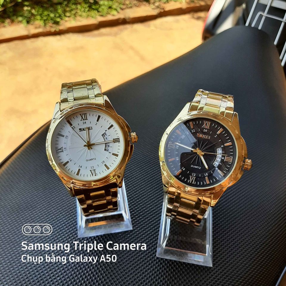Đồng hồ thời trang nam SKMEI 9069 Sk1 mặt tròn dây kim loại kèm lịch cực chất giá tốt thị trường
