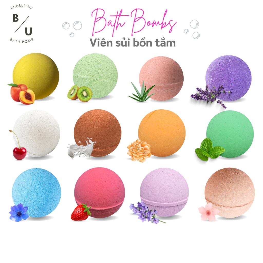 ĐỦ MẪU Bath bomb / Viên sủi / Viên thả bồn tắm