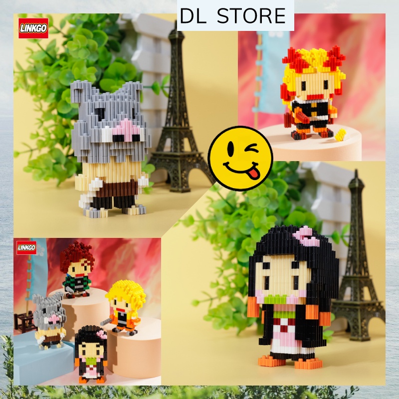 Mô hình lắp ráp Thanh Gươm diet Quỷ Kimetsu no Yaiba, tổng hợp mô hình dễ thương