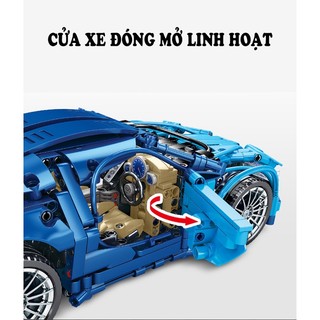 [ Có Điều Khiển] Mô Hình Lego Xe Bugatii Tỉ Lệ 1 : 14