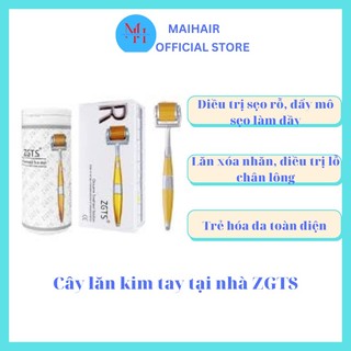 CÂY LĂN KIM TAY ZGTS VÀNG 192, cây lăn kim điều trị sẹo rỗ, chăm sóc da tại nhà