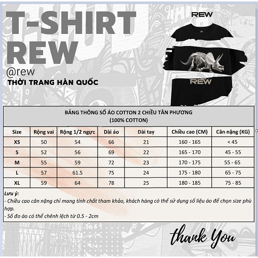 Áo thun REW basic form dáng rộng Unisex TS01