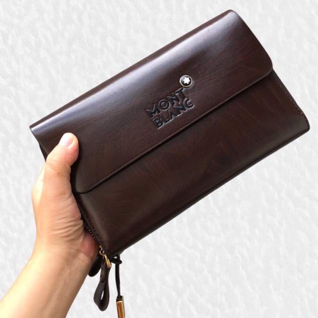 Ví Cầm Tay Nam Nữ Bản To 2 Khóa nhiều ngăn monblan