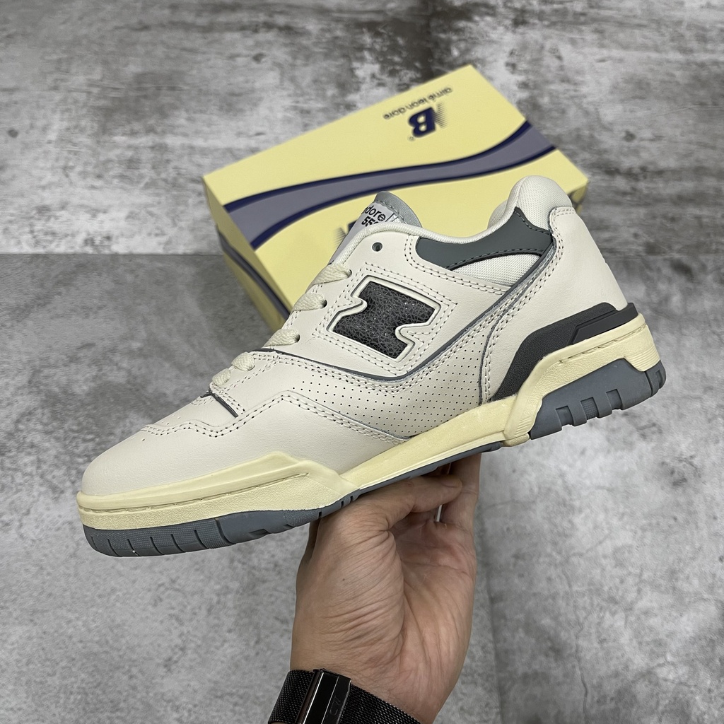 Giày Sneaker NB550 Xám Trắng, chất lượng cao