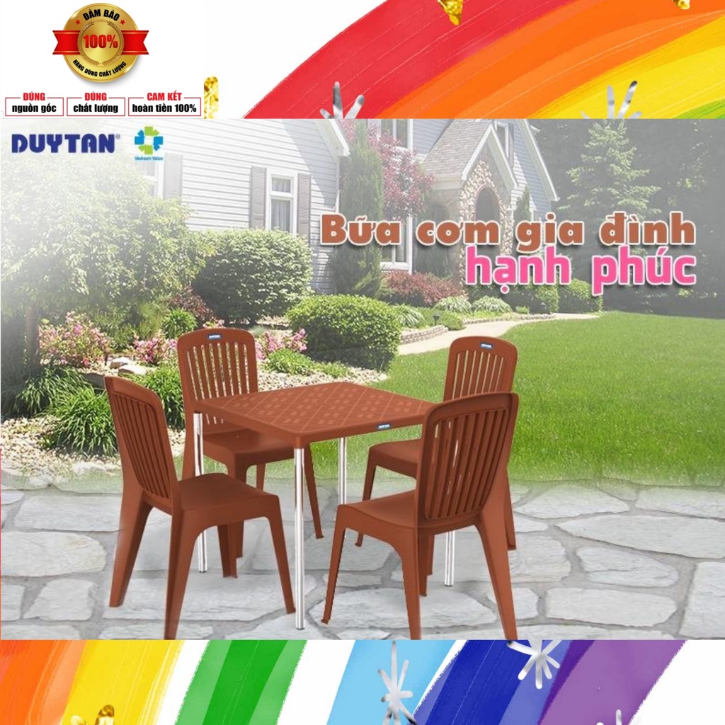GHẾ NHỰA DUY TÂN DỰA LỚN 7 SỌC - THƯƠNG HIỆU DUY TÂN-( BÀN CAO TỪ 70CM TỚI 1M)