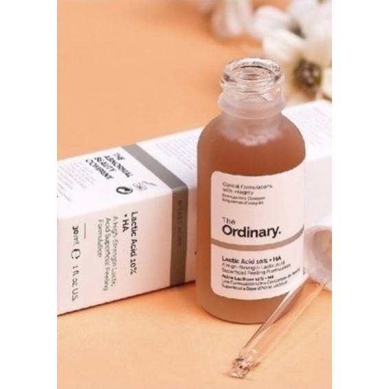 Serum tẩy tế bào chết sáng da, mờ thâm Lactic 5% Acid + HA The Ordinary 30ml