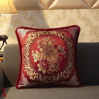 GỐI VUÔNG LỤA HOA GẤM SANG TRỌNG