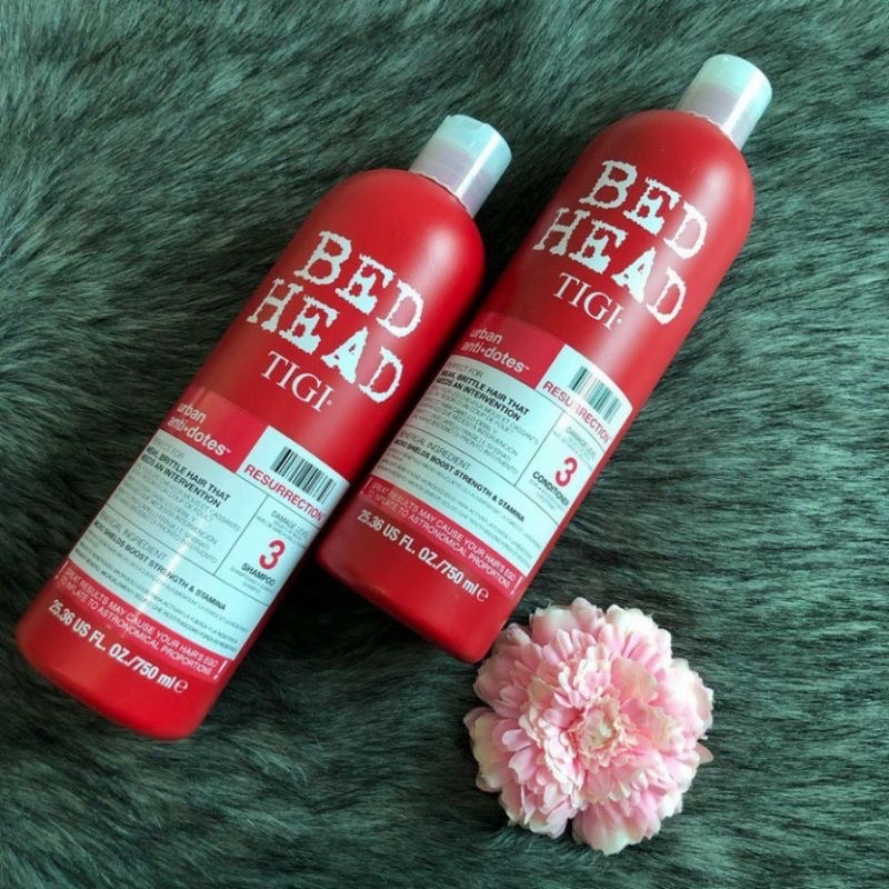 Cặp Gội Xả Tigi Đỏ  Dầu Gội Xả Tigi Đỏ Bed Head Giành Cho Tóc Hư Tổn, Làm Thơm Tóc 750ml