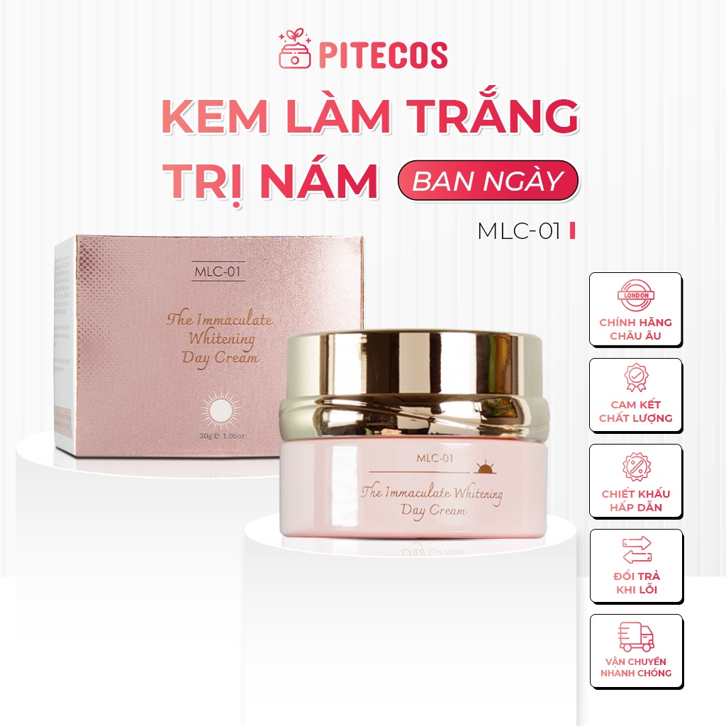 Kem làm mờ nám thâm tàn nhang dưỡng trắng da ban ngày chính hãng Châu Âu thành phần thiên nhiên MLC-01 Milyclean-PiteCos