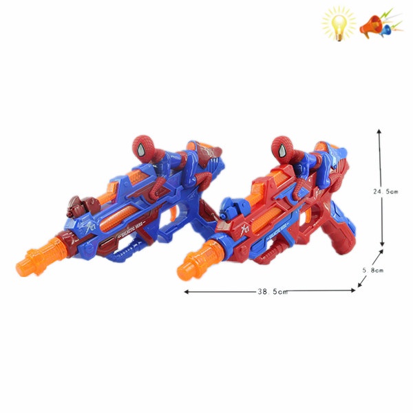 Đồ chơi mô phỏng súng kèm người nhện Spider man có đèn LED sống động cho bé SH96