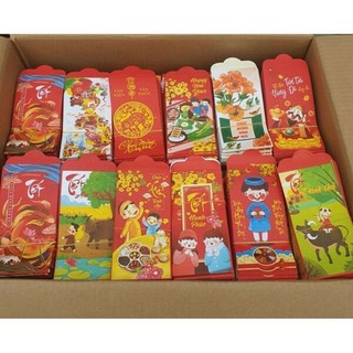 set 10 bao lì xì tết 2025