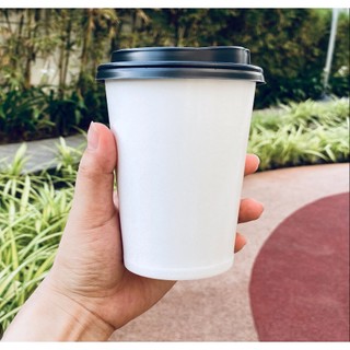 Set 50 cốc giấy dùng 1 lần 1 pe 12oz - kingpack