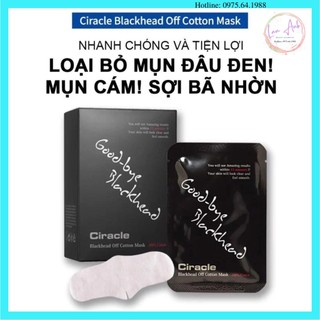 Mặt nạ đẩy mụn đầu đen Goodbye Blackhead Ciracle Blackhead Off Cotton Mask