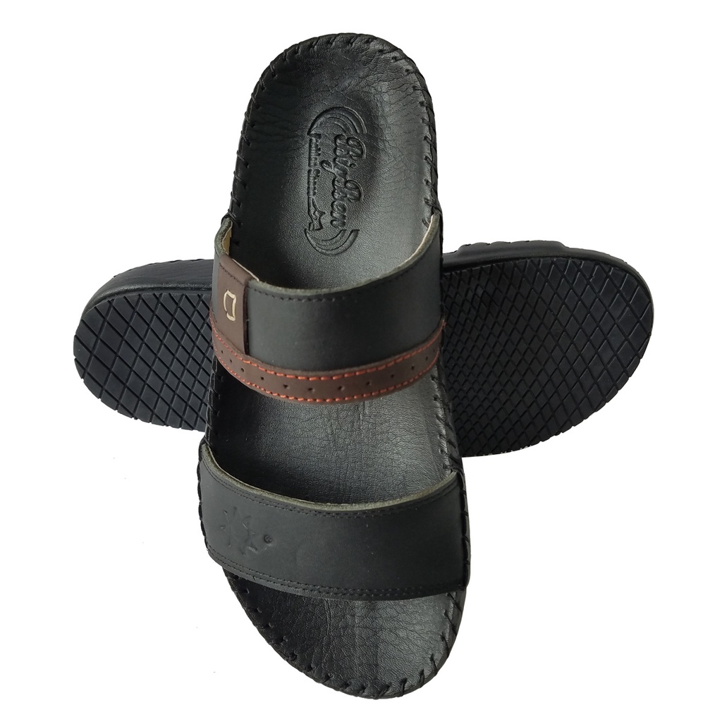 Dép Nam Quai Ngang BIGGBEN Da Bò Thật Cao Cấp HKD633