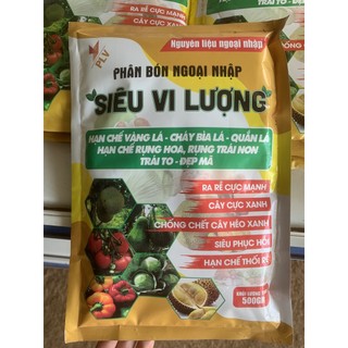 Phân bón lá Siêu vi lượng plus gói  500gr - bổ sung dinh dưỡng cho cây