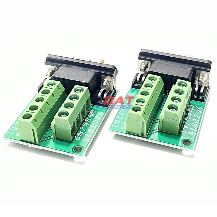 Mạch Giao Tiếp DB9 Male RS232 Ra Chân Domino