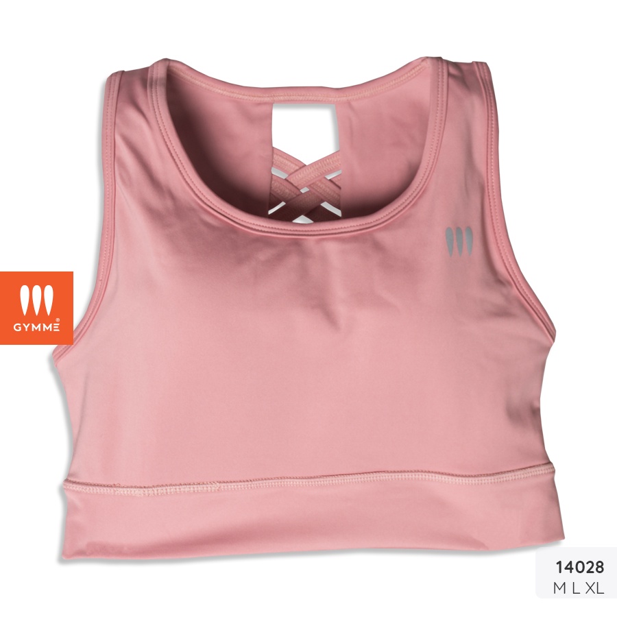 Áo tập gym yoga nữ, dáng croptop thể thao sát nách gymme- 14028