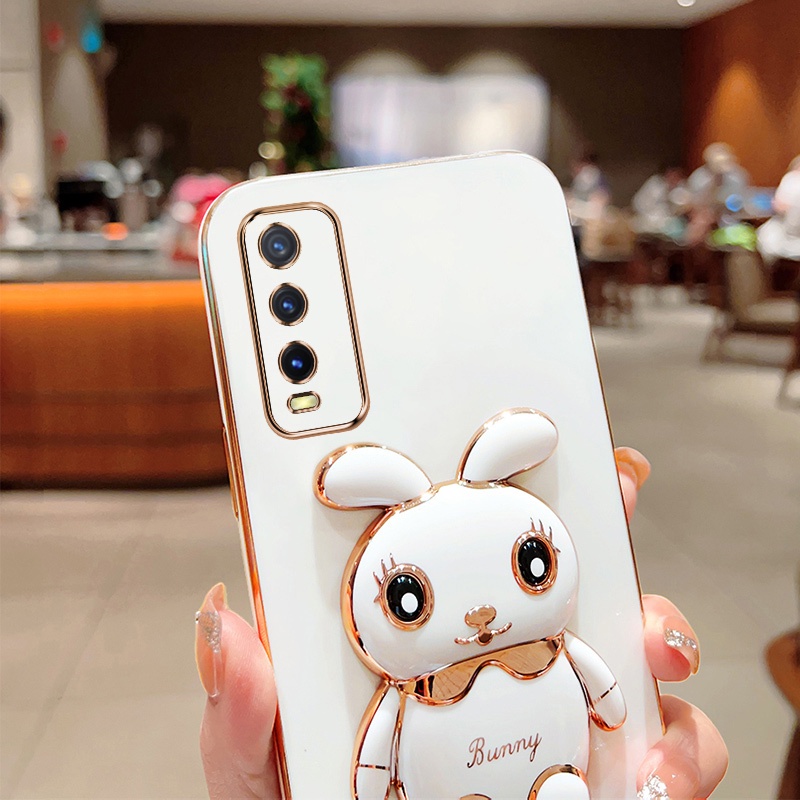 Ốp Lưng Dẻo Hình Con Thỏ Cho Vivo V2043 V2032 V2026 V2027 V2037 V2036 V2052 V2038 V2048 V2054
