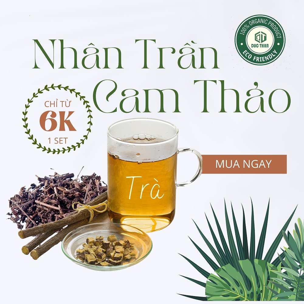 Trà Nhân Trần Cam Thảo (Set Nấu 1 - 1.5L) - Mát Gan, Thanh Nhiệt, Giải Độc, Lợi Tiểu, Thanh Lọc Cơ Thể