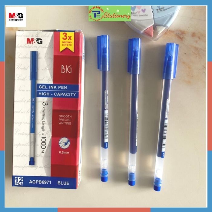 Bút nước MG 0.5mm KO RUỘT siêu mướt ko gai không tắc mực AGPB 6971A - 1 chiếc