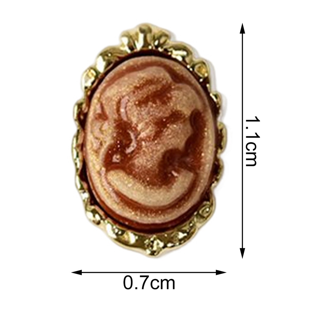 Bộ 10 Đá Mắt Mèo Mini Tự Trang Trí Móng Tay