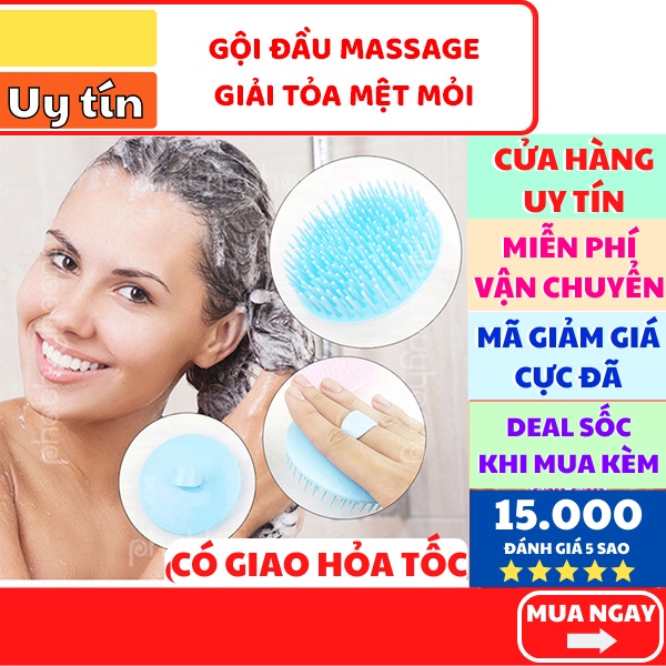 Dụng cụ gội massage đầu ✅ FREESHIP 🚛 Dụng cụ gội massage đầu giá rẻ bằng nhựa dễ chịu và thoải mái - Phát Huy Hoàng