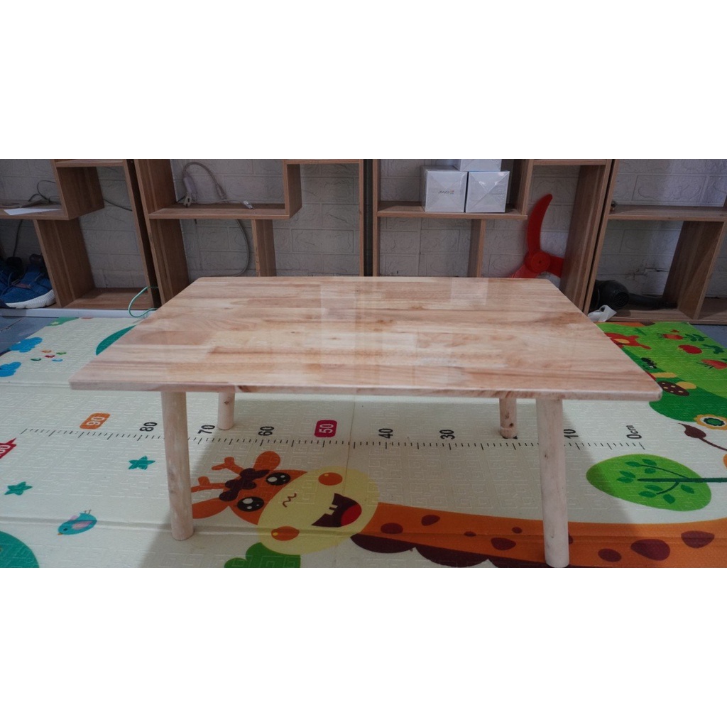 Bàn Học Gấp Gọn Mini Ngồi Bệt Gập Gọn Mặt Gỗ Để Giường Dùng Để Học , Làm Việc Gấp Gọn Kích Thước 40*60