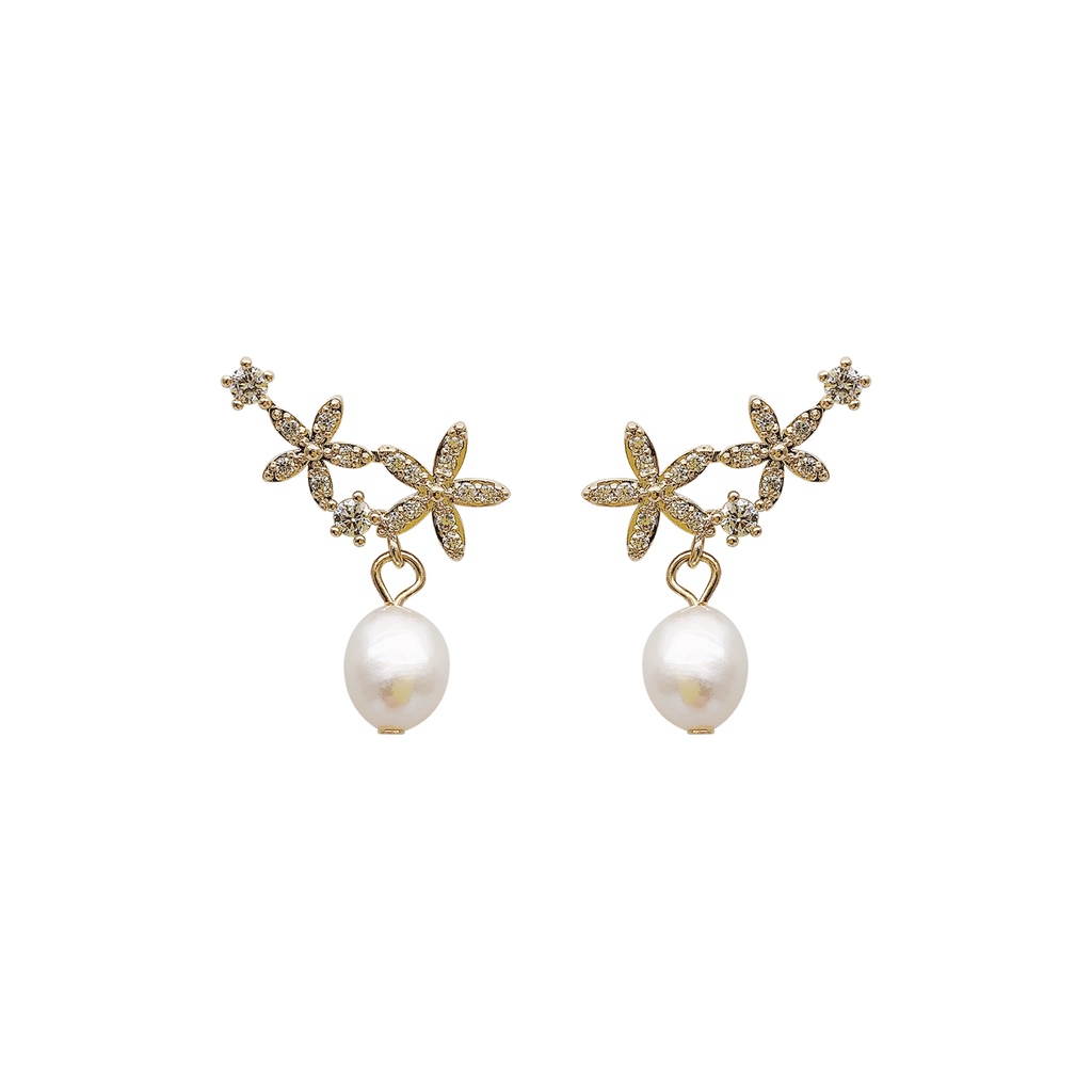 Đôi Bông Tai Ngọc Trai Thời Trang Cho Nữ