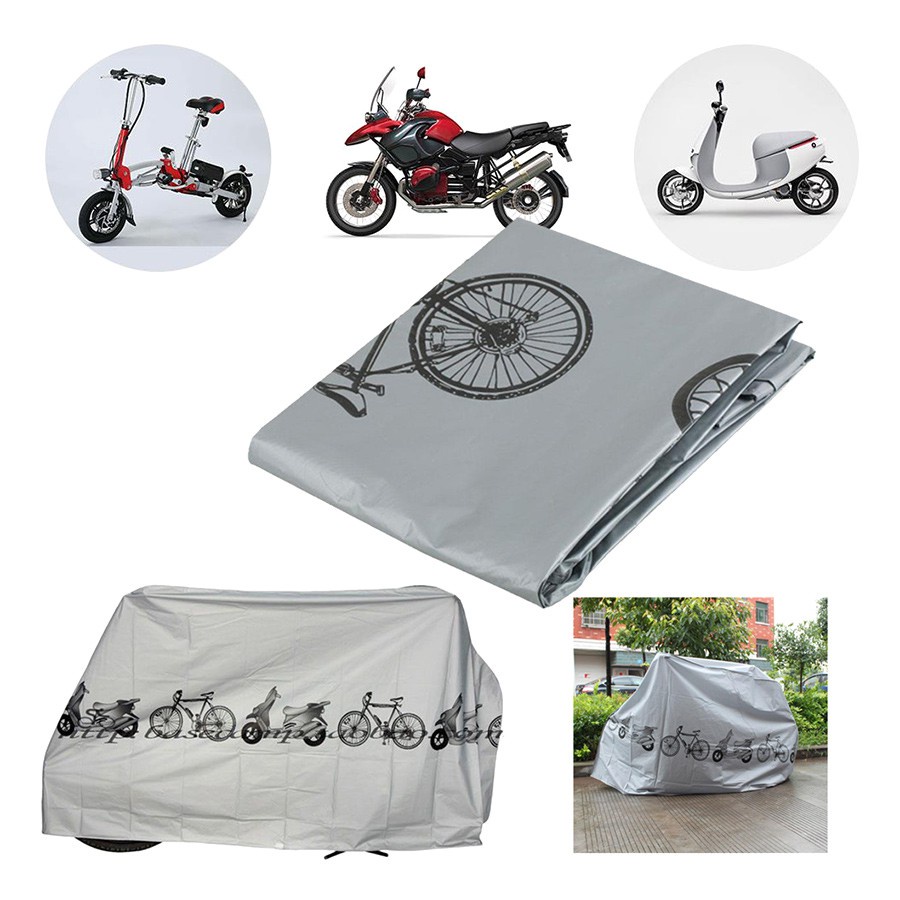 Bạt phủ xe máy họa tiết che nắng, mưa, bụi cho xe máy, xe đạp không thấm nước đa năng