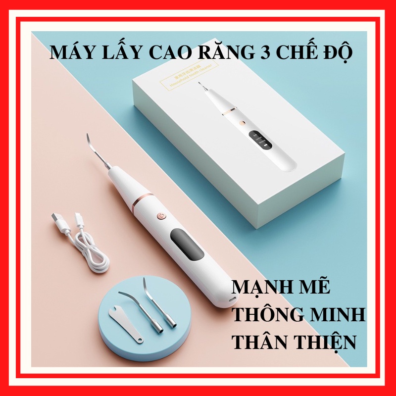 Máy lấy cao răng, máy lấy vôi răng, làm trắng răng 3 chế độ giúp làm sạch răng, trắng răng vệ sinh răng miệng SET2112
