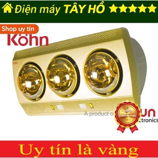 [GIAN HÀNG UY TÍN] [HÀNG CHÍNH HÃNG] Đèn sưởi nhà tắm Kohn ECO KN03G - 3 bóng
