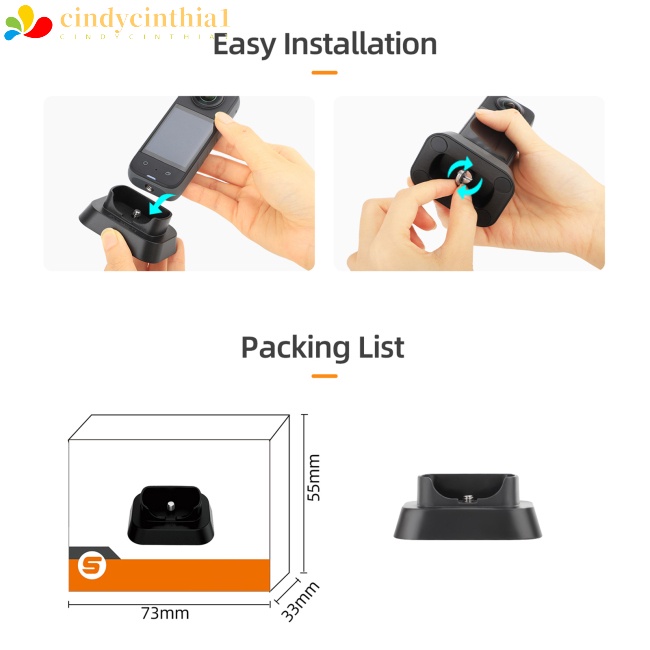 Giá Đỡ Cố Định Máy Ảnh Để Bàn Ốc Vít 1 / 4 Dành Cho Insta360 X3