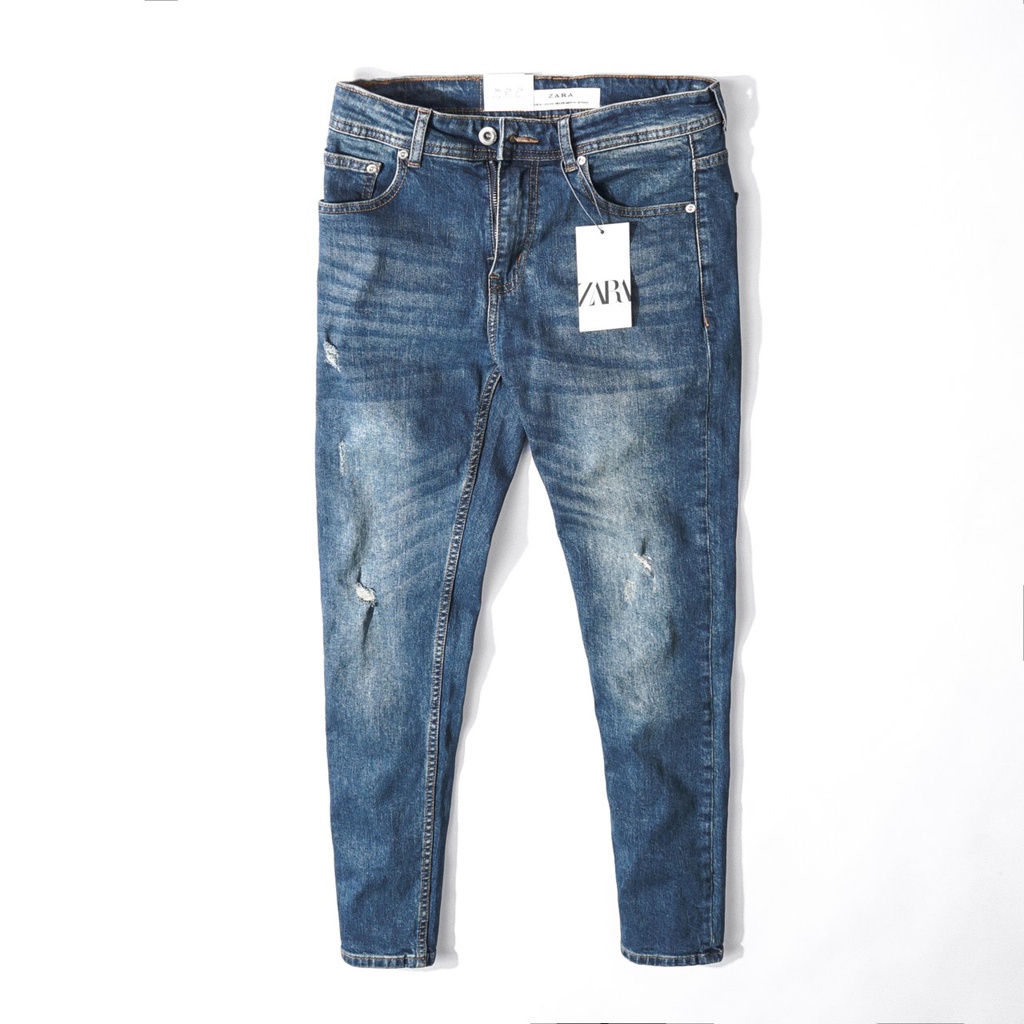 Quần Jean dài nam Zara slim,ống côn form Slimfit,chất vải co dãn,ống quần 15-18cm - JZR062232 !