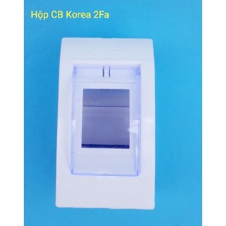 Hộp cb korea có nắp dùng cho mcb 2 fa