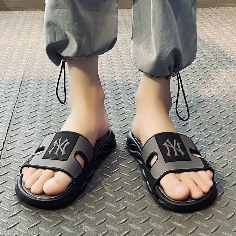 Dép Sandal Mlb Đế Bằng Thời Trang Đi Biển Mùa Hè Cho Nam