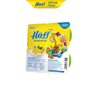 Sữa Chua Trái Cây Hoff ( 4 hủ 55g )date luôn mới