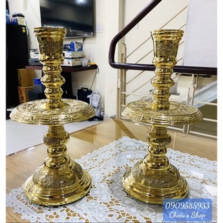 Chân nến đồng 28cm