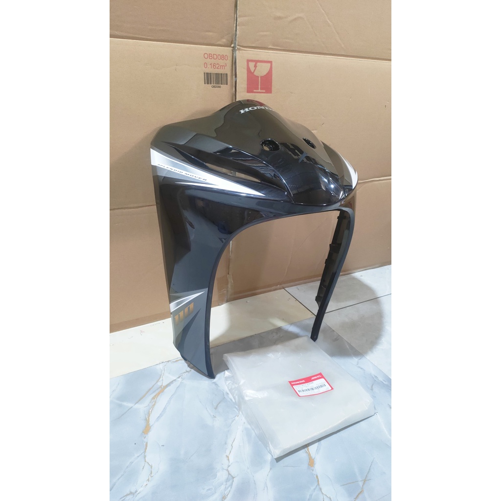 Bộ ốp trước - quây nạ trước HONDA WAVE S110 năm 2013 màu Đen. *NHB25* 64200K03V00ZB
