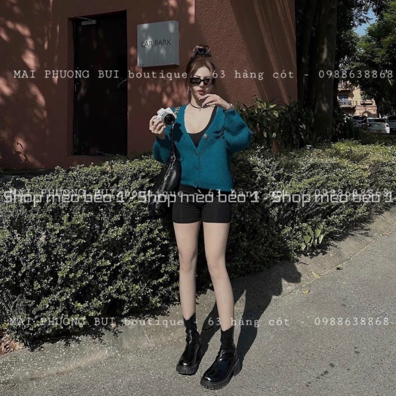 Bốt boot lửng mai phương bùi mũi tròn đế cao khoá sau fullbox hàng quảng châu cao cấp